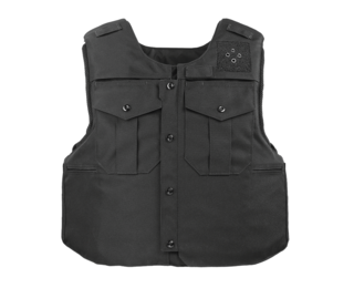 Armor Express Traverse Dress Overt Plate Carrier is designed for police patrol with faux buttons, plate carrier pockets, and features made for duty.